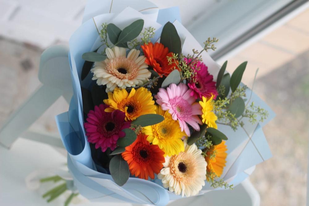 Букет цветов из: Герберы в Етеревской