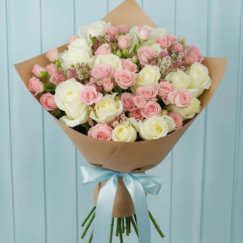 Букет цветов из: Розы в Етеревской