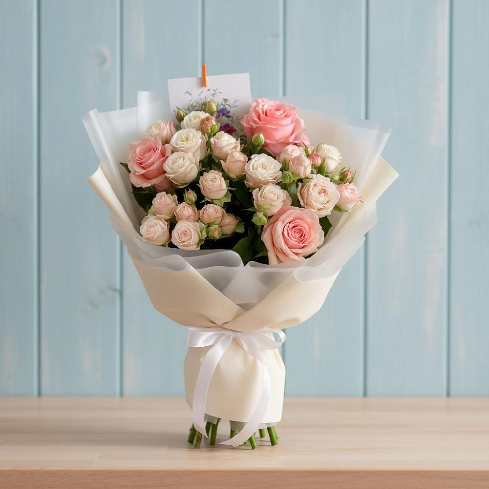 Букет цветов из: Розы в Етеревской