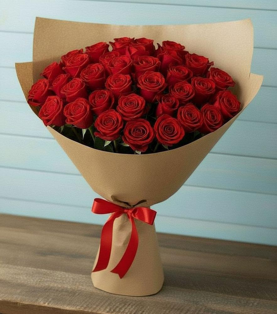 Букет Красные розы Милано в Етеревской