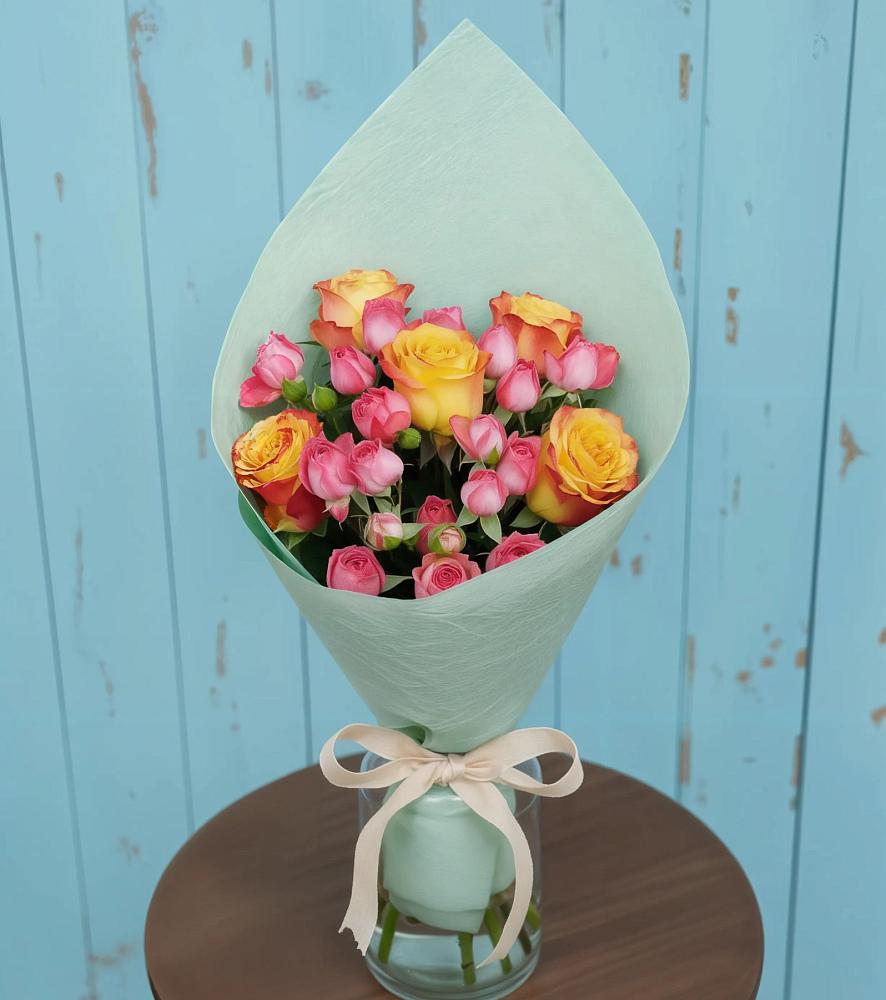 Букет цветов из: Розы в Етеревской