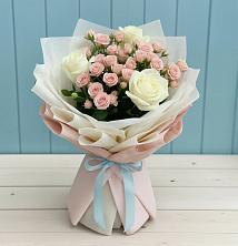 Букет цветов из:  Розы в Етеревской