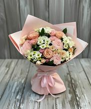 Букет цветов из:  Гвоздики, Розы и Хризантемы #REPLACE_PRED# Етеревской