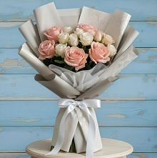 Букет цветов из:  Розы в Етеревской