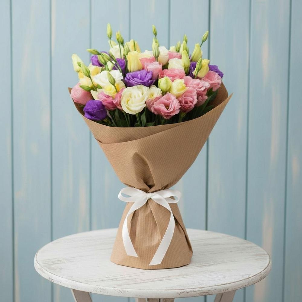 Букет цветов из: Лизиантусы в Етеревской