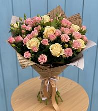 Букет цветов из:  Розы в Етеревской