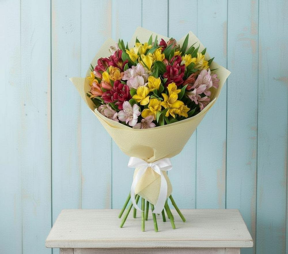Букет цветов из: Альстромерии в Етеревской