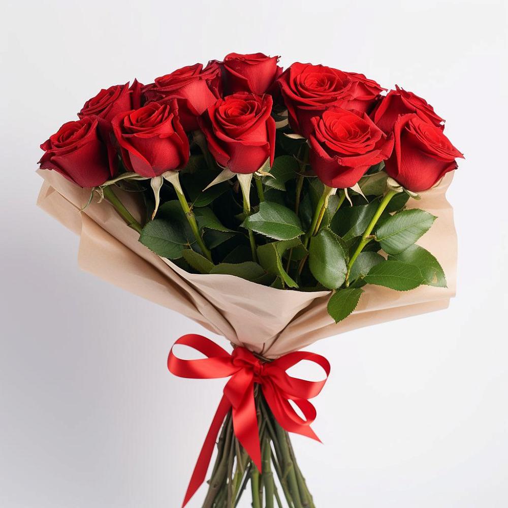 Букет 11 Красных роз Эдлесс Лав в Етеревской