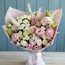 Букет цветов из:  Альстромерии и Розы в Етеревской