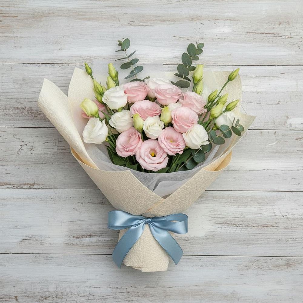 Букет цветов из: Лизиантусы в Етеревской